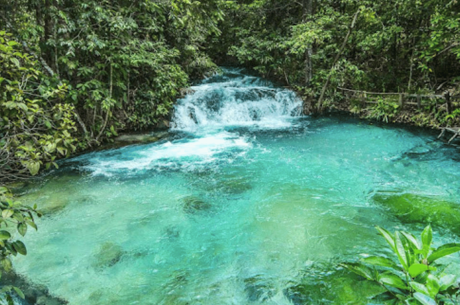 Foto do deslumbrante cenário natural do Jalapão, com montanhas, cachoeiras e vegetação exuberante. Destaque para o pacote de viagens da Jalapão Titans Ecoturismo, oferecendo uma aventura única e imersiva na natureza intocada. Ideal para quem busca experiências autênticas de ecoturismo.